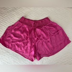 Aerie High Waisted Shine Shorts